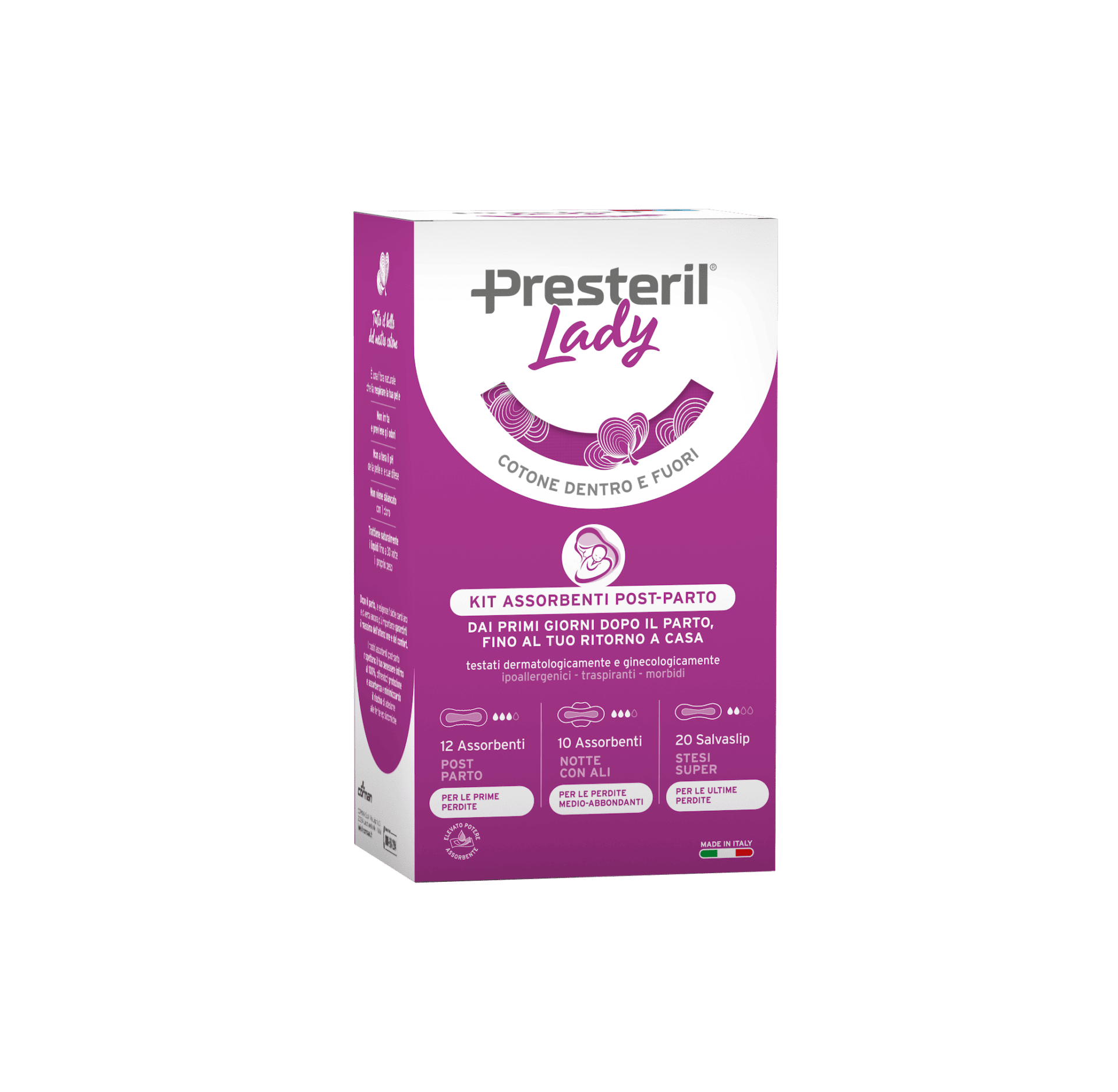 kit assorbenti post parto presteril